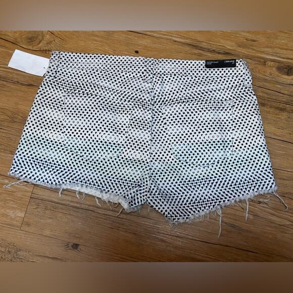 Nwt- J. BRAND Ombre Dot Cut-Off Denim Shorts-27 - Picture 3 of 5